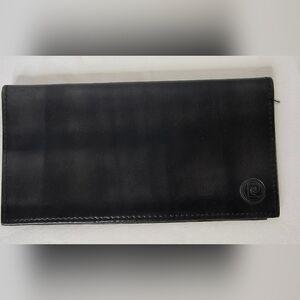 Vintage Pierre Cardin Wallet  Black Leather Slim